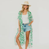 Lena Leopard Kimono