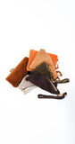 Genuine Suede Wristlet Pouch | Caramel Brown