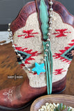 Star Struck Punchy Western Cowgirl Necklace Turquoise Silver