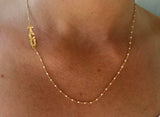 TCU Horned Frogs Enamel Bead Necklace – 18K Gold Plated