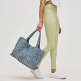 Sky's The Limit Large Denim Tote | Woven Denim | Sol and Selene