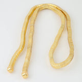 Abstract Box Chain Wrap Choker Necklace – Gold