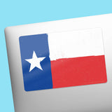 Texas Flag Rectangle Vinyl Sticker | Lone Star TX Decal | 2 Sizes