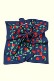 Lightweight Silky Cherry Bandana Scarf