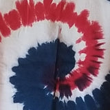 Red White & Blue Tie Dye Swirl Tank Top