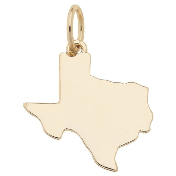 Texas State Shiny Gold Charm