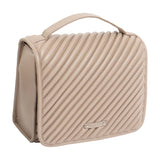 Joan & David Large Diagonal Quilted Hanging Toiletry Case