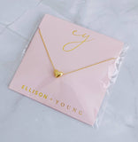 Love Bean Heart Necklace – Gold