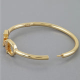 Crystal Horse Bit Link Bangle Bracelet | Western Luxe Jewelry