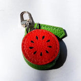 Cutie Fruit Bag Vegan Leather Charm Watermelon