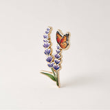 Lavender & Butterfly Enamel Pin