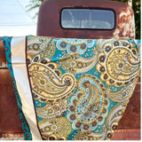 Big Sky Paisley Wild Rag Scarf - Teal Western Neck Scarf for Women