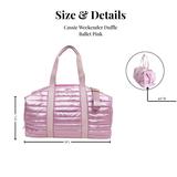 Puffer Weekender Duffle Bag – Ballet Pink