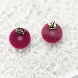 Pink Donut Stud Earrings
