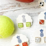 Yellow Tennis Faceted Square Stud Earrings