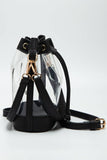 Clear Crossbody Stadium Bucket Bag Royal Blue