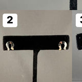 Sterling Silver Dainty Western Horseshoe Stud Earrings