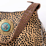 American Darling Hair-On Cowhide Fringe Shoulder Bag | Full Grain Leather Western Bag