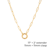 Charm Keeper Necklace – 18K Gold Plated, Waterproof & Adjustable