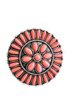 Pink Stone Western Cuff Ring | Adjustable