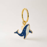 Celestial Whale Enamel Keychain & Bag Charm