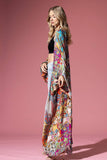 Valentina Ultra Duster Kimono | Angel Sleeves | Vibrant Print | Viscose