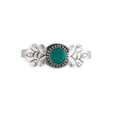 Mesa Oasis Turquoise Cabochon Cuff Bracelet in Silver