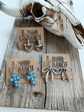 Western Dainty Dangle Earrings Horse Bit
