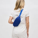 Aim High Woven Neoprene Belt Bag Fanny Pack Sling Bag Royal Blue