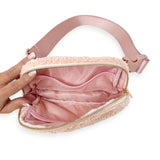 Cozy All You Need Belt Sling Crossbody Bag Cozy Blush