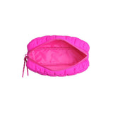 Cloud Nine Quilted Puffer Nylon Cosmetic Pouch in Denim