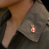 Red Fox Hard Enamel Pin
