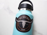 Don't Mess with Texas – Longhorn Vinyl Sticker
