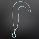 Snaffle Bit Necklace | Box Chain | Stainless Steel | 30"