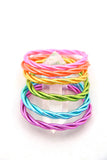 Twisted Thai Buddhist Temple Mantra Bangle – Fluo Pink | Small/Medium