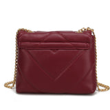 Ellie Chain Crossbody Quilted Flap Bag Purse