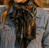 Golden Rod Paisley Printed Western Southwestern Wild Rag Scarf Accent