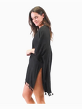 Elsie One Size Fringe Beach Swimsuit Cover Up