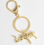 Gold Figurine Keychain – Elephant
