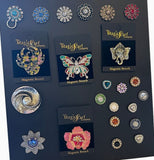 Silver Filigree Butterfly Magnetic Brooch