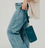 Cove Double Zip Nylon Wristlet Wallet | Teal
