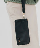 Cove Double Zip Nylon Wristlet Wallet | Black