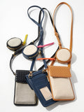 Frankie Phone Holder Crossbody Bag | Natural Canvas