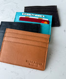 Brown Leather Boot Stitch Card Holder