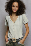 Floral Embroidered Belt – Black & White | Beaded Straw Buckle | Pol Clothing