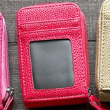 Accordion Style Card ID Wallet Dark Pink