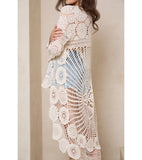 High-Low Crochet Cover-Up – Ivory