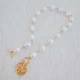 Golden Bee Baroque Necklace | 18k Gold Plated
