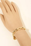 Wishbone Chain Link Toggle Chain Bracelet Gold