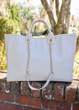Melissa Tote Bag – Cream